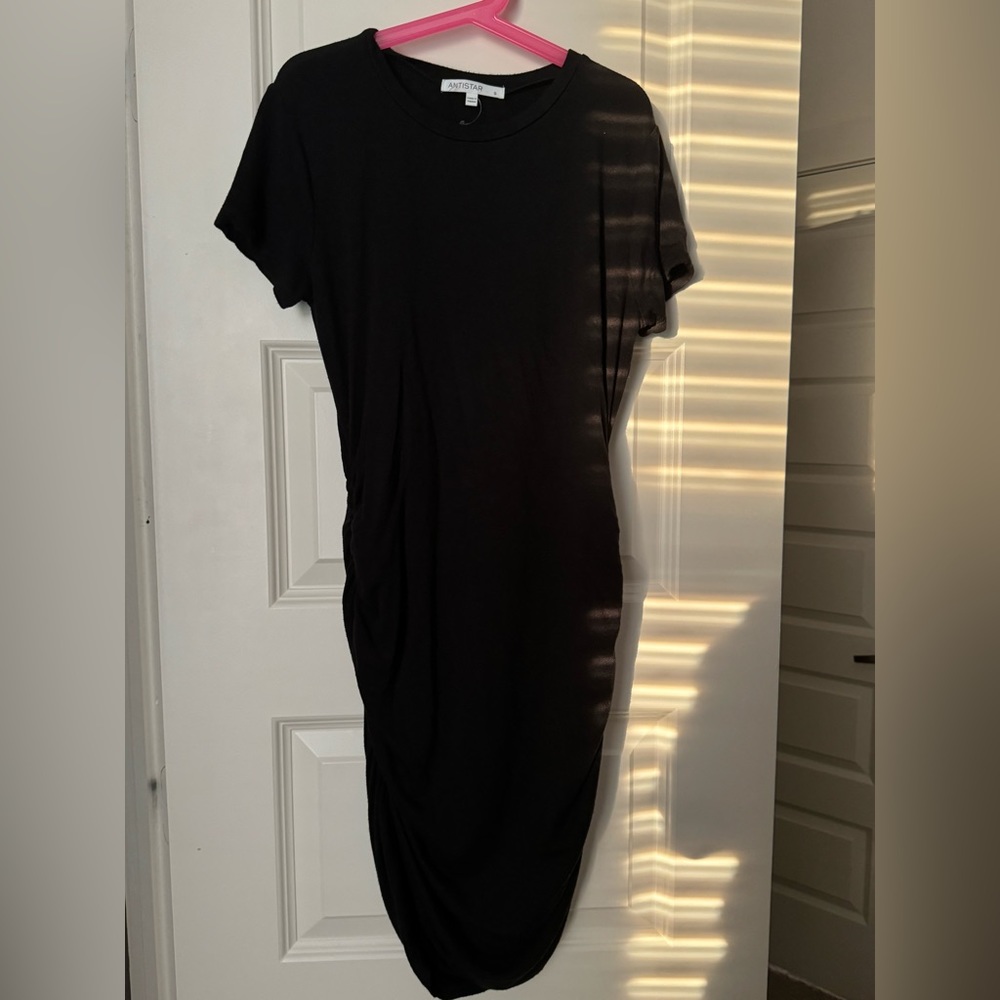 short sleeve body con dress